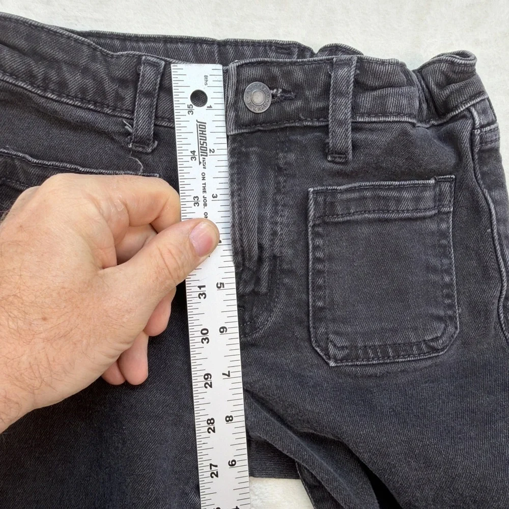 Gap Kids High Rise 70s Flare Jeans Black Wash Girls Size 10 Y2K Retro‎